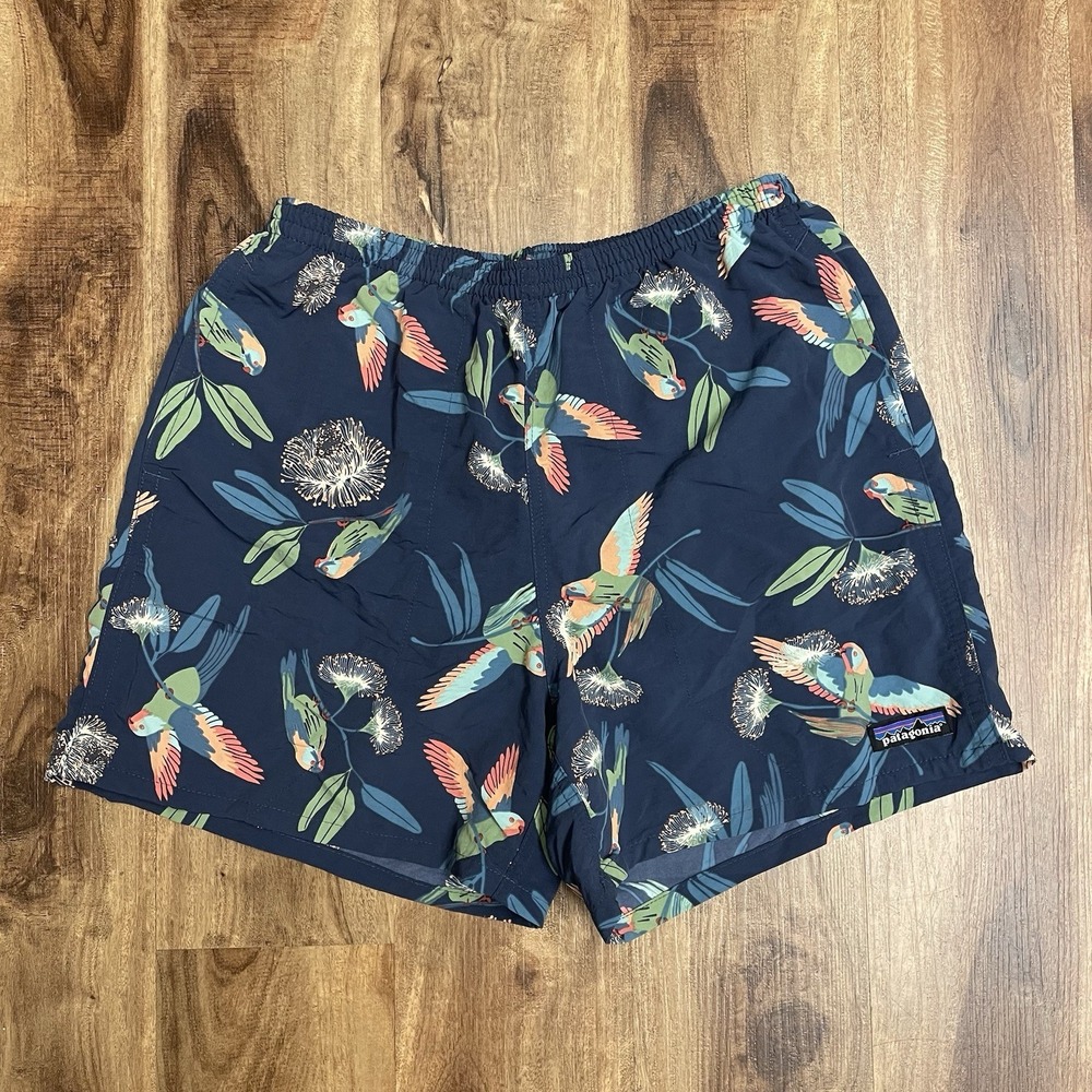 Patagonia Baggies Shorts Mens Small Parrot: Stone Blue 5" Inseam 57021
